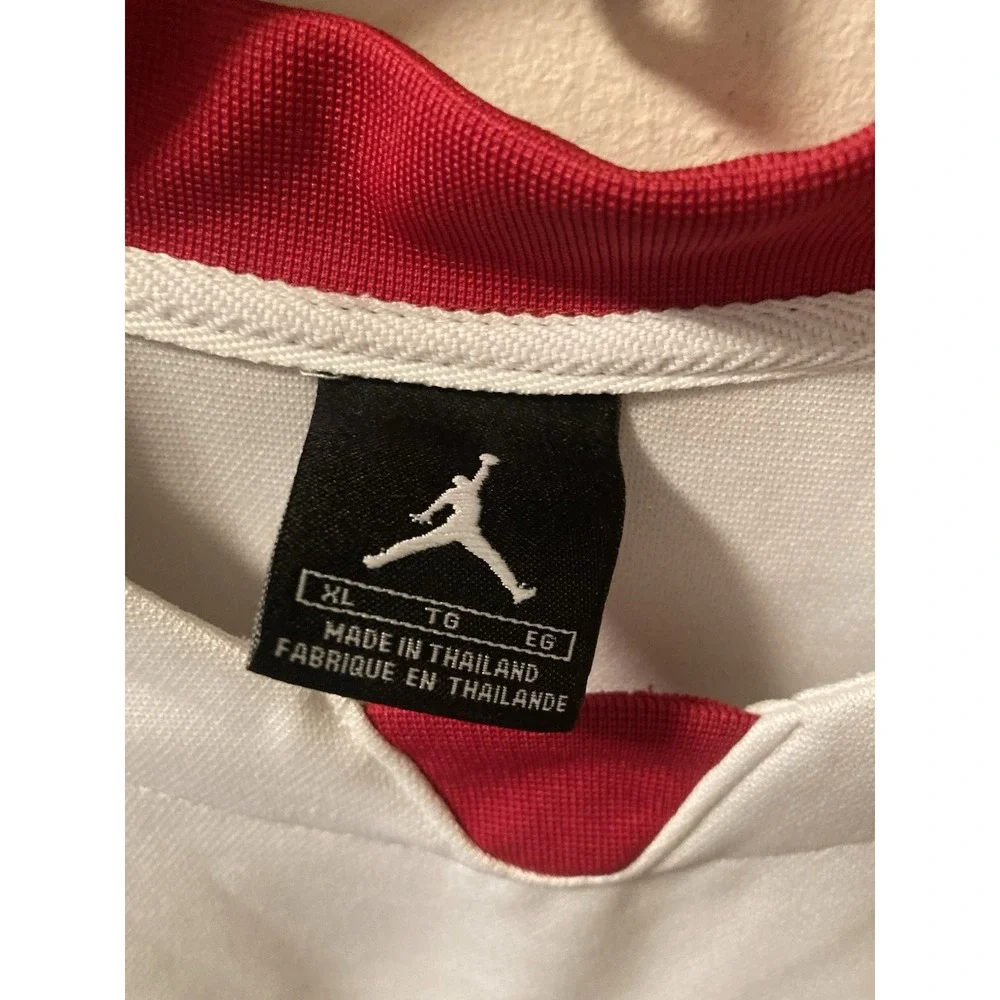 VTG‎ Jordan Workout Tank Red Black White Nike Sz XL Jumpman Embroidered
